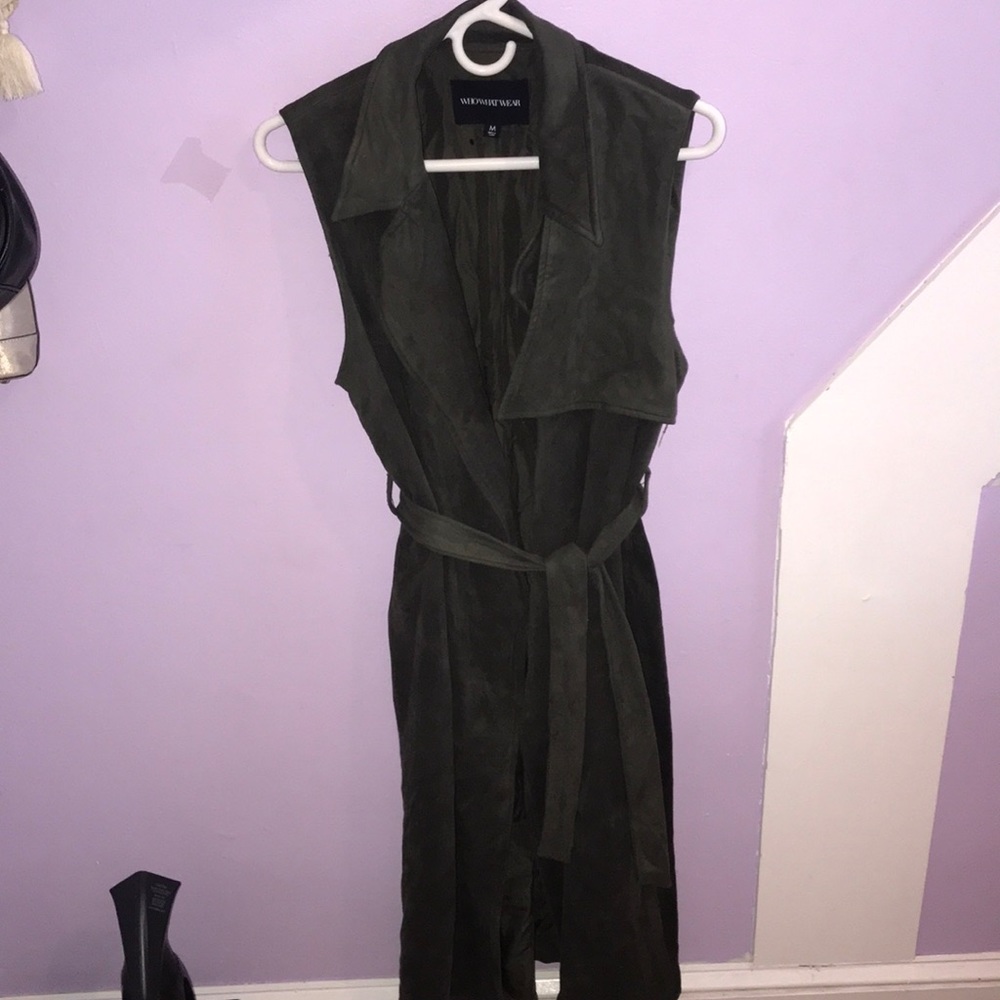 Who what wear faux suede sleeveless vest